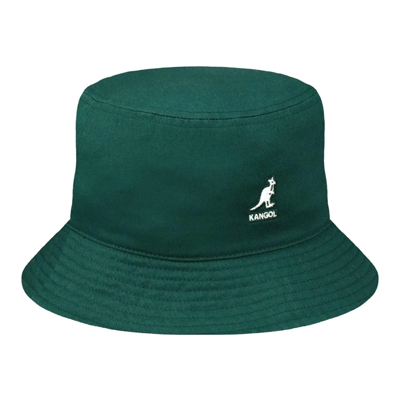 WASHED BUCKET PINE - Cappello da Pescatore Verde Scuro  ACCESSORI KANGOL