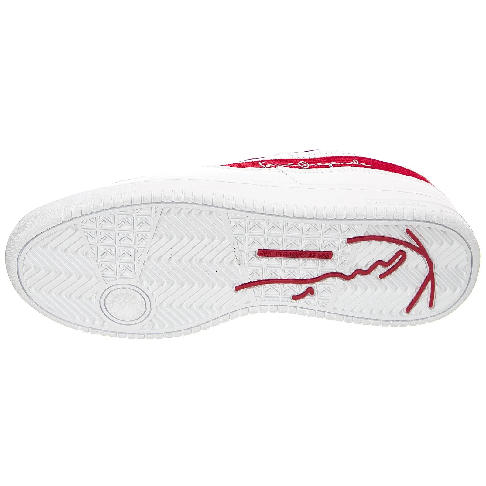 Mens Kani 89 Shoes - White / Red - Scarpe Stringate Profilo Basso Uomo Bianche  Uomo KARL KANI - Image 5