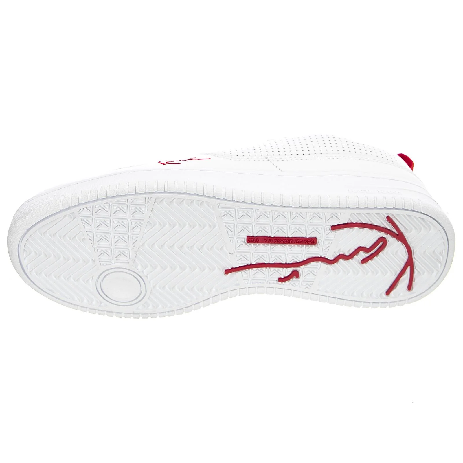 Mens Kani 89 TT Shoes - White / Red - Scarpe Stringate Profilo Basso Uomo Bianche  Uomo KARL KANI - Image 5