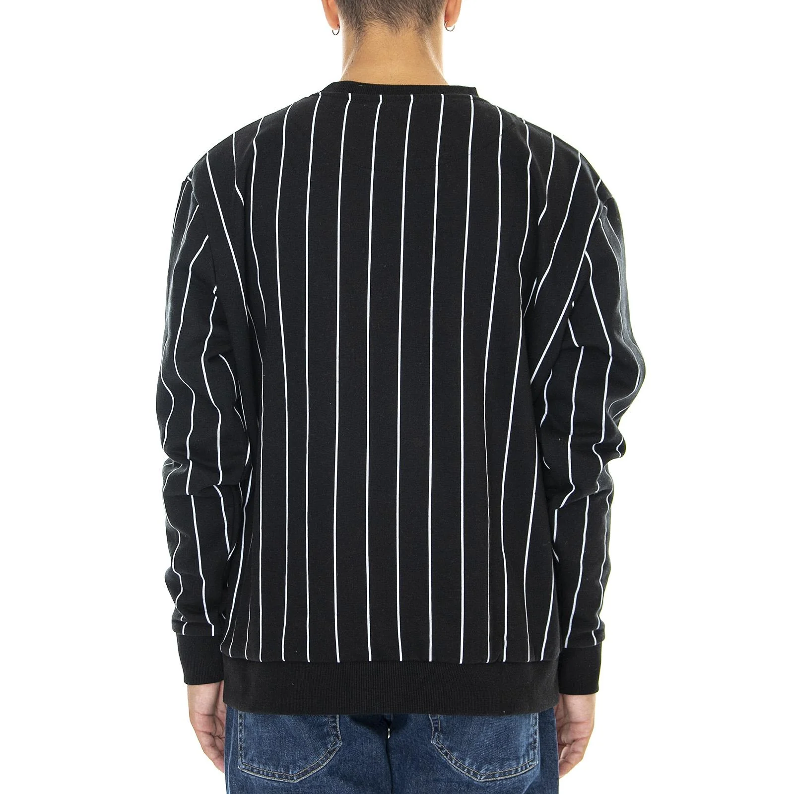 Originals Pinstripe - Felpa Girocollo Uomo Nera Uomo KARL KANI - Image 3