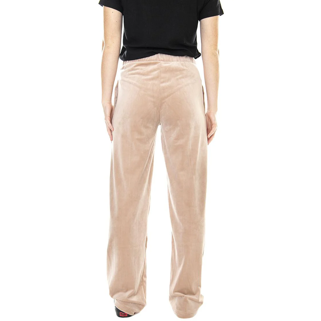 Small Signature - Pantaloni in Velluto Donna Rosa / Sand Donna KARL KANI - Image 3