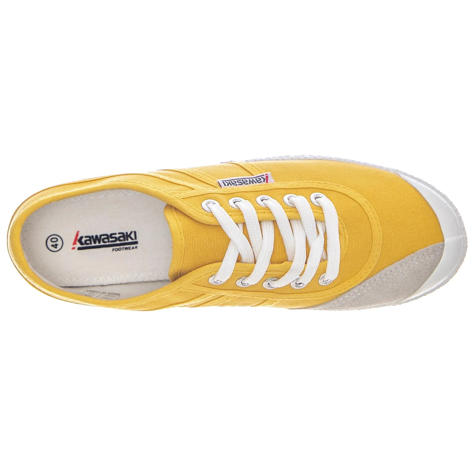 Basic Canvas Shoes - Golden Road Yellow - Scarpe Stringate Profilo Basso Uomo / Donna Gialle Donna KAWASAKI - Image 6