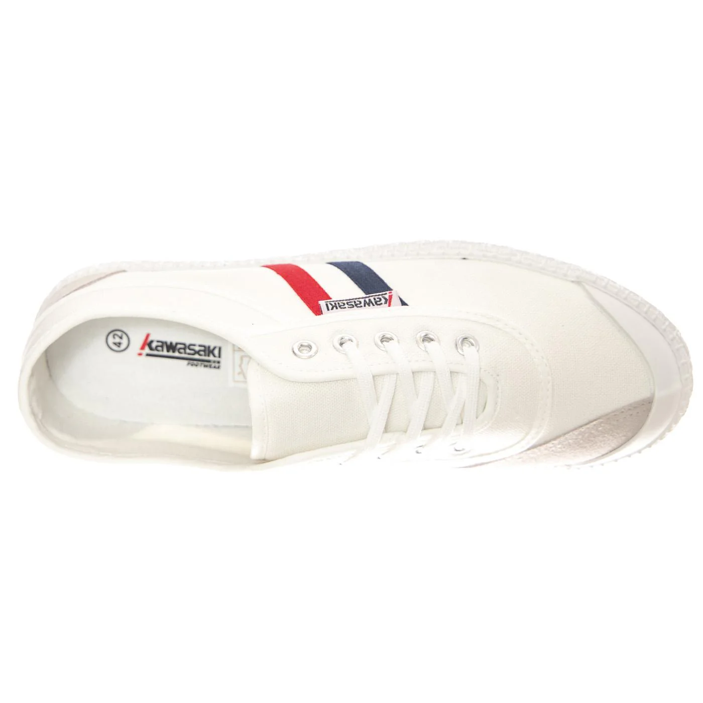 Retro 2.0 White Shoes - Scarpe Stringate Profilo Basso Uomo / Donna Bianche Uomo KAWASAKI - Image 6