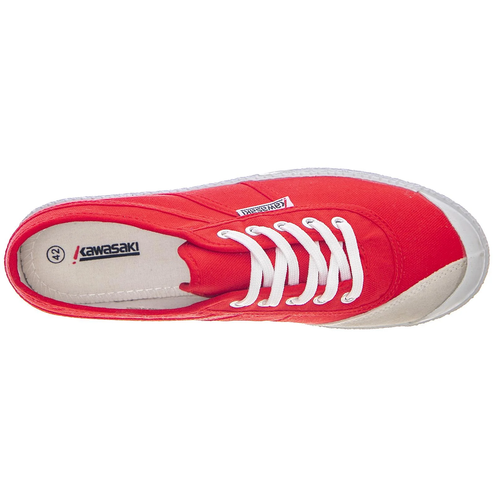 Basic Canvas Shoes - Fiery Red - Scarpe Stringate Profilo Basso Donna / Uomo Rosse  Uomo KAWASAKI - Image 6