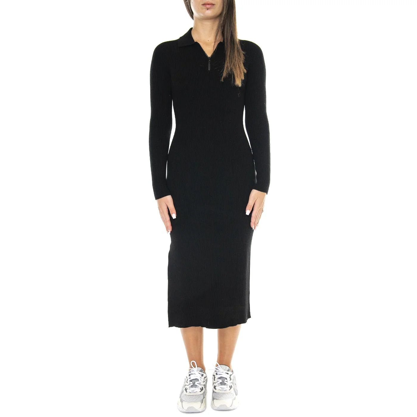 Abitino EF0632-031 - Vestito Donna Nero  Donna LACOSTE - Image 2