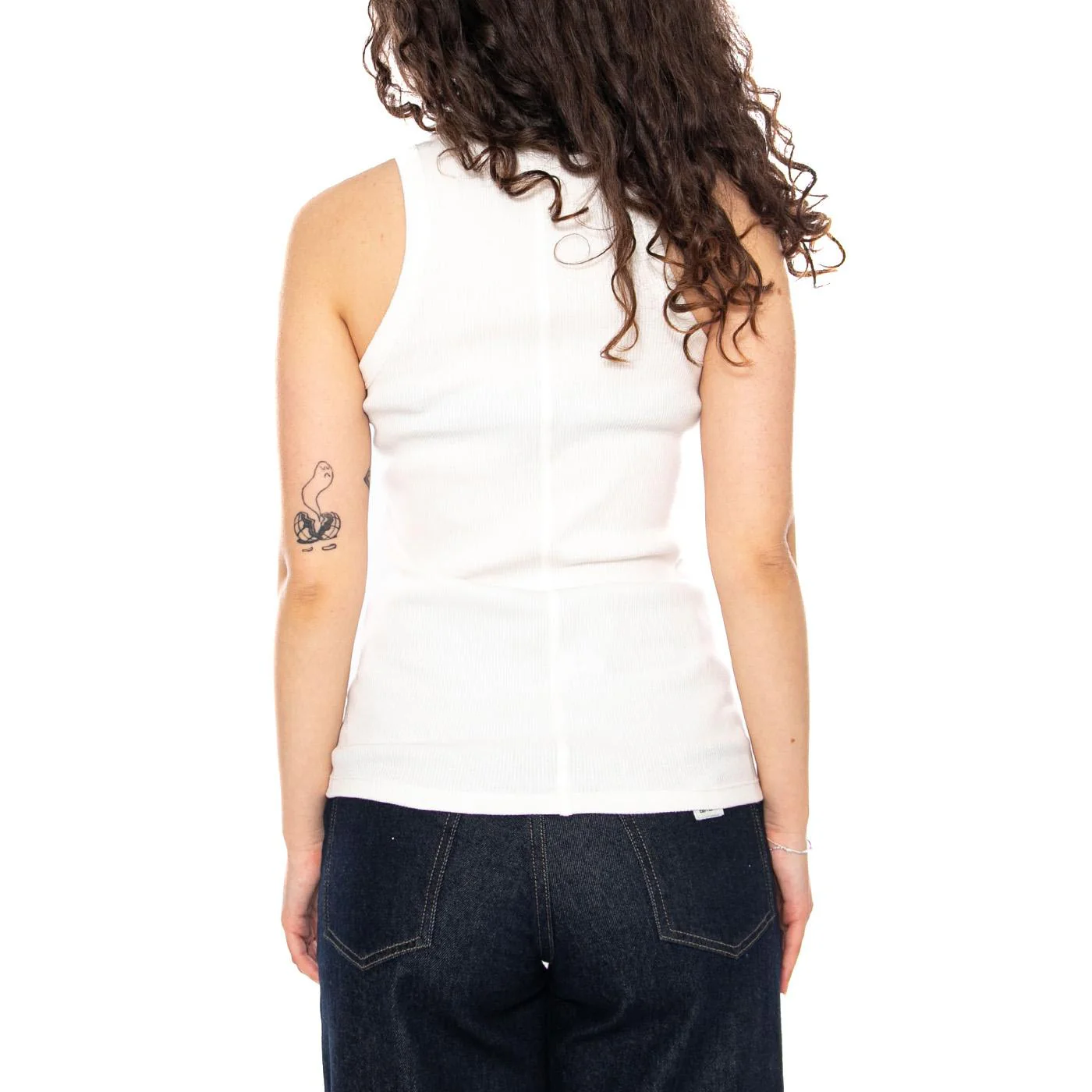 Canotta S/M White Tank - Canotta Donna Bianca Donna LACOSTE - Image 3