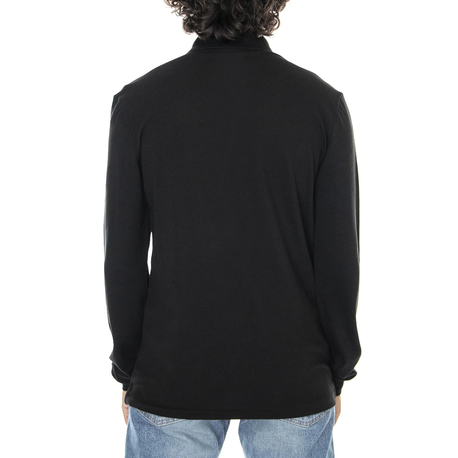 Classic 031 Long Sleeves Polo Shirt Black - Polo Maniche Lunghe Uomo Nera  Uomo LACOSTE - Image 3