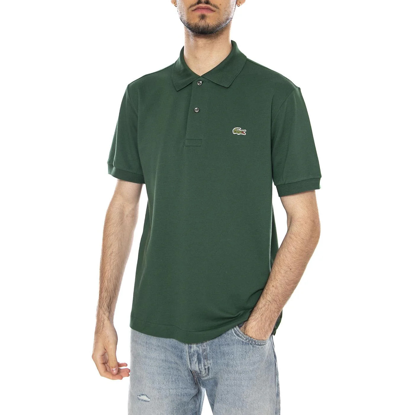 Maglietta M/C 132 Green Polo Shirt - Polo Uomo Verde Uomo LACOSTE