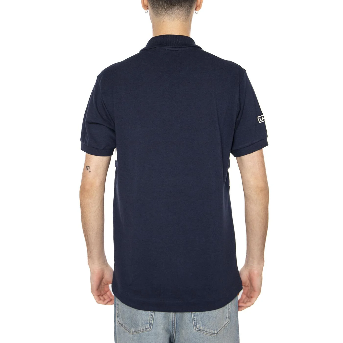 Maglietta M/C 166 Blue Polo Shirt - Polo Uomo Blu Uomo LACOSTE - Image 3
