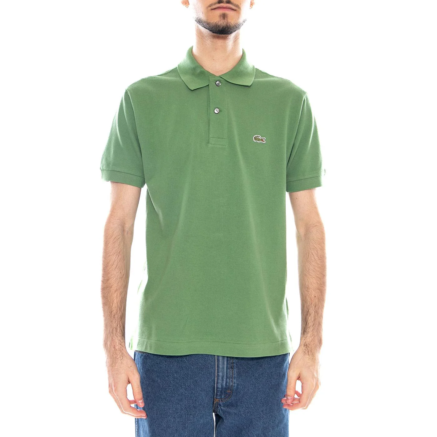 MAGLIETTA M/C - Polo Uomo Maniche Corte Verde  Uomo LACOSTE - Image 2