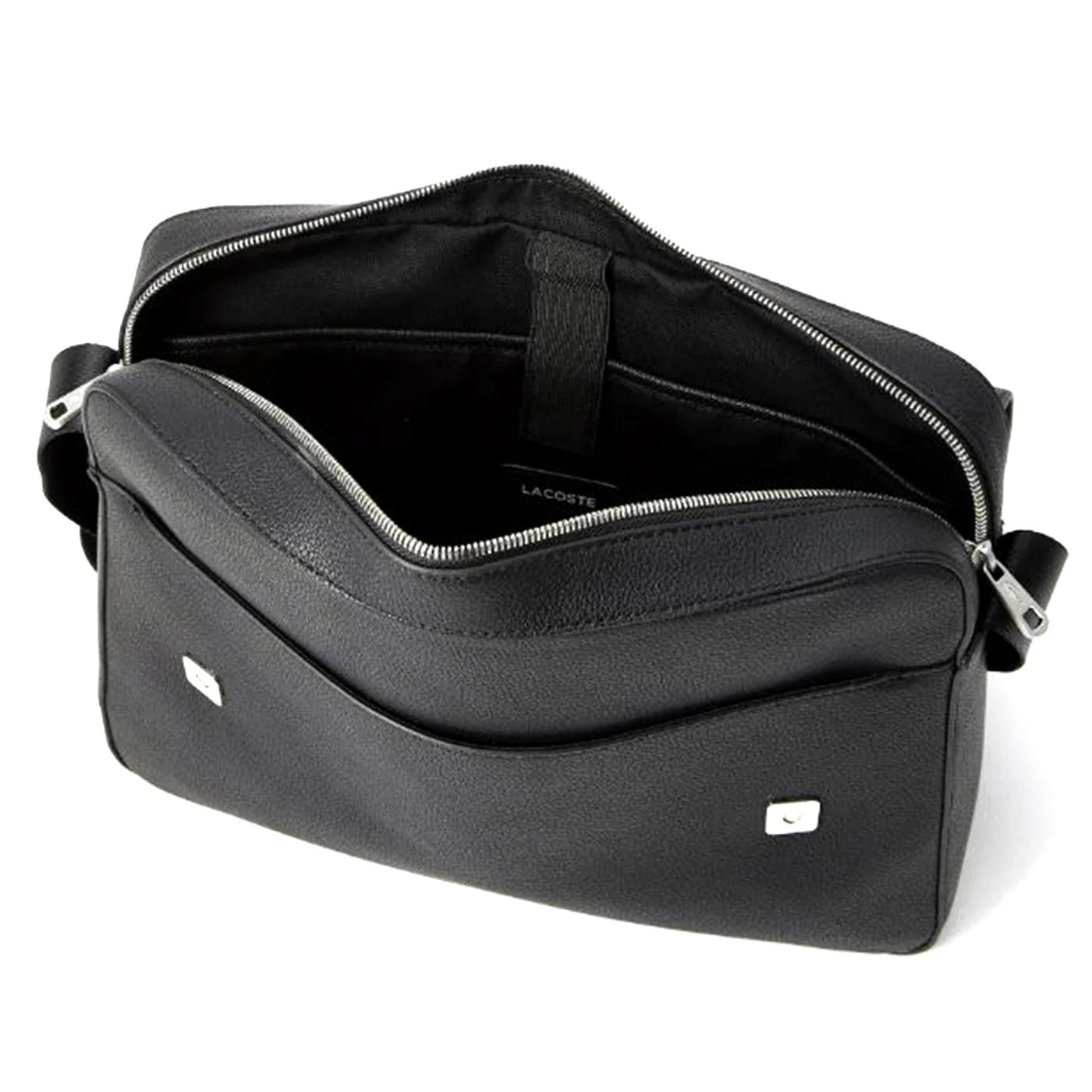 Messenger 000 Black - Borsa a Tracolla Nera ACCESSORI LACOSTE - Image 3