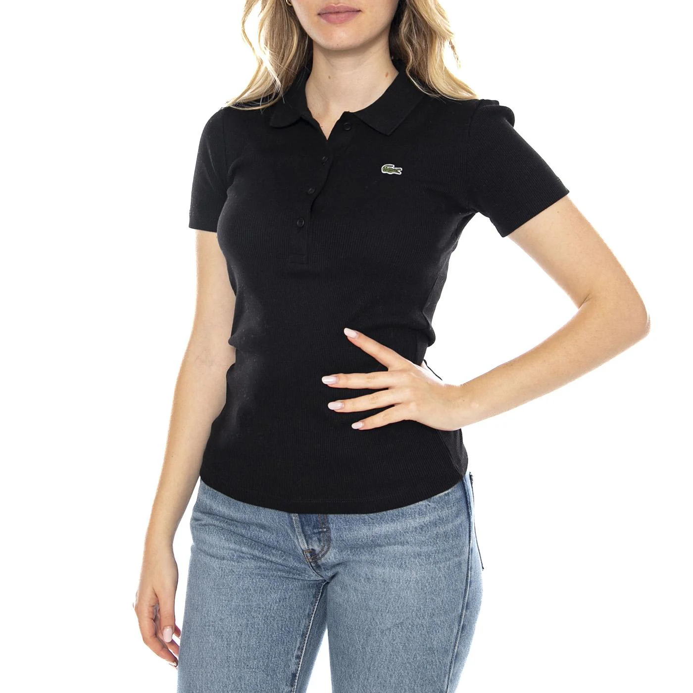 Polo Maglietta M/C 031 Lacoste -- Polo Donna Nera Donna LACOSTE