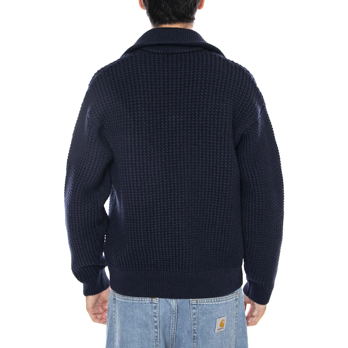 PULLOVER 166 Blue Navy - Maglione Collo Alto Uomo Blu Navy Uomo LACOSTE - Image 3