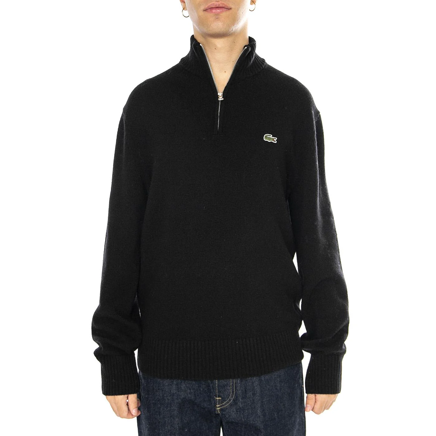 Pullover AH3052-031 Black - Cardigan Uomo Nero  Uomo LACOSTE - Image 2