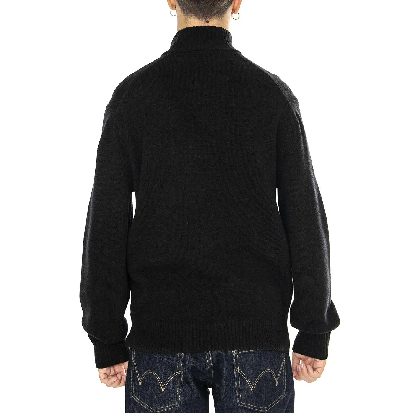 Pullover AH3052-031 Black - Cardigan Uomo Nero  Uomo LACOSTE - Image 3