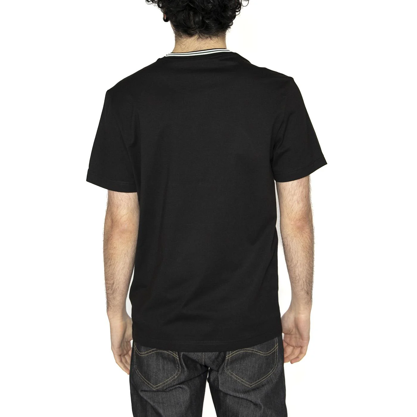 T-Shirt 031 Black - Maglietta Girocollo Uomo Nera Uomo LACOSTE - Image 3