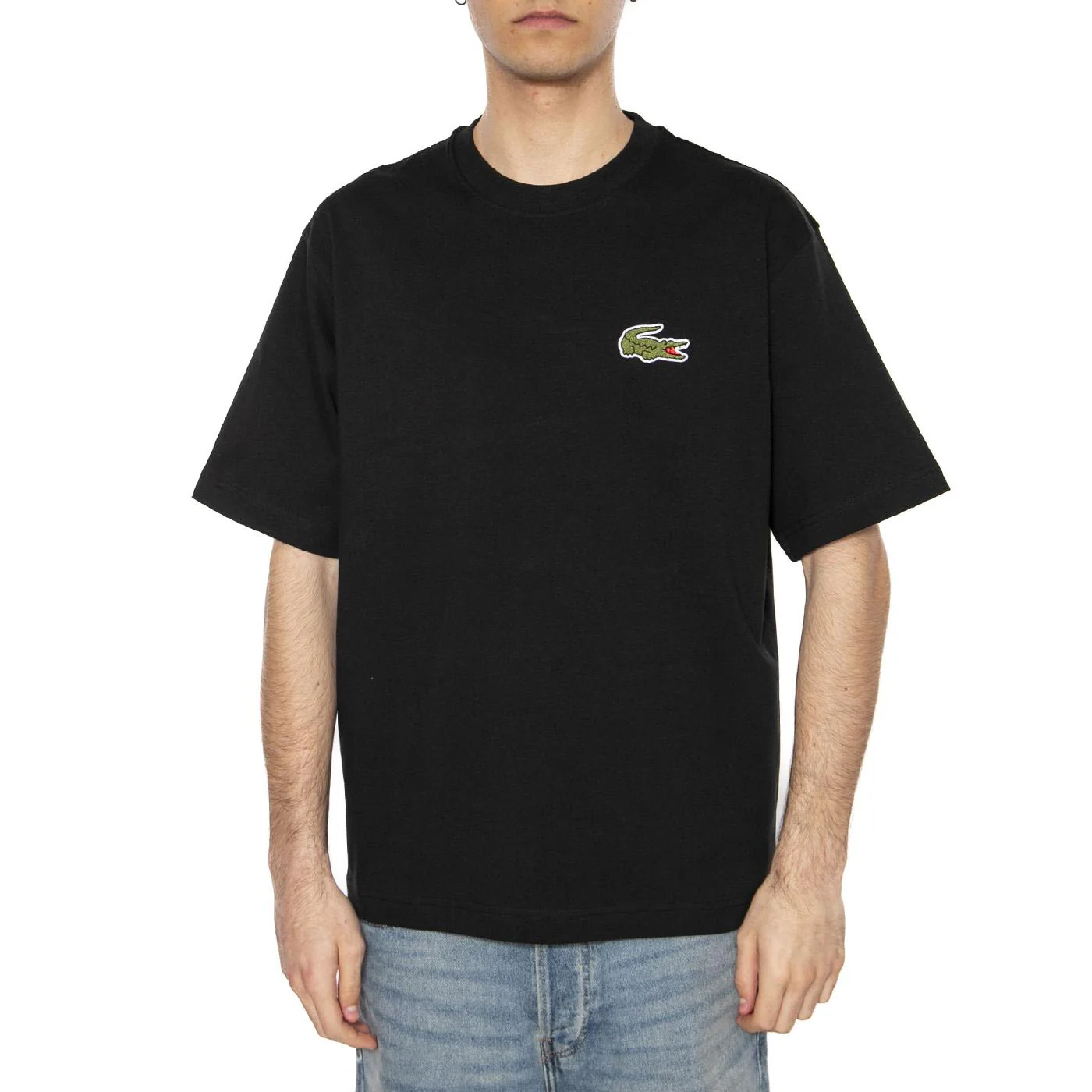 T-Shirt 031 Unisex Black - Maglietta Girocollo Uomo Nera Uomo LACOSTE - Image 2