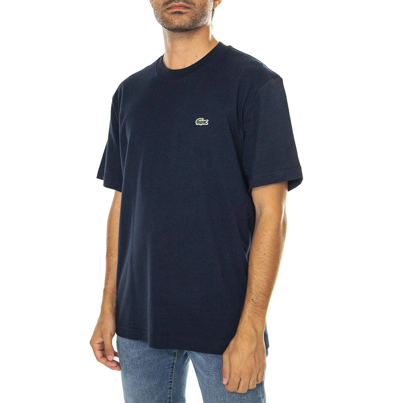 T-Shirt 166 - Maglietta Girocollo Uomo Blu  Uomo LACOSTE
