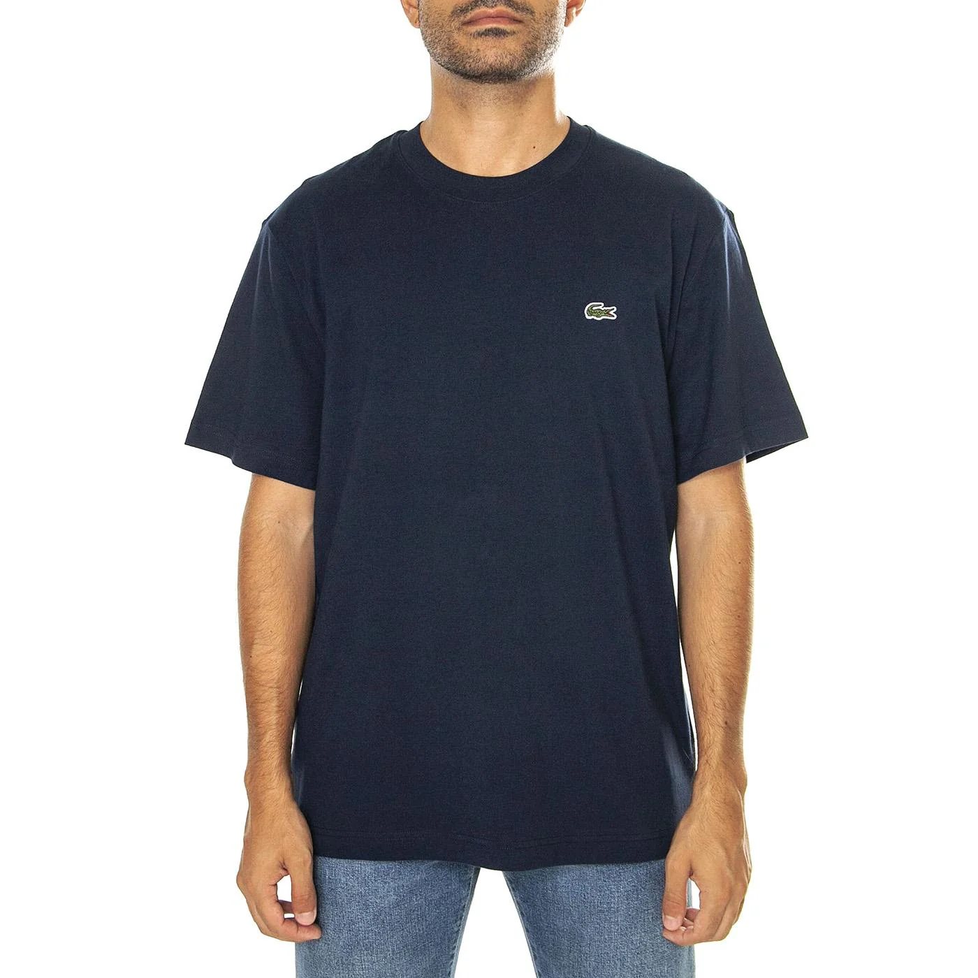 T-Shirt 166 - Maglietta Girocollo Uomo Blu  Uomo LACOSTE - Image 2