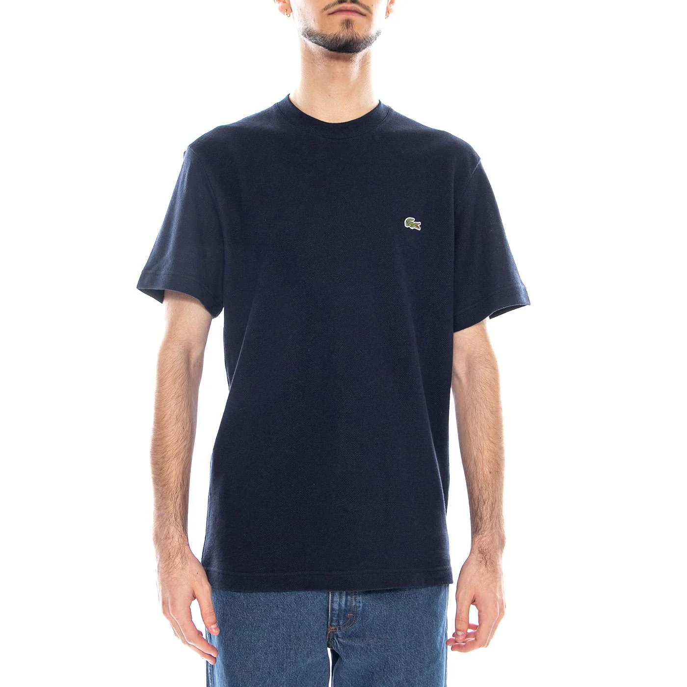 T-Shirt - Maglietta Girocollo Lacoste Uomo Blu Uomo LACOSTE - Image 2