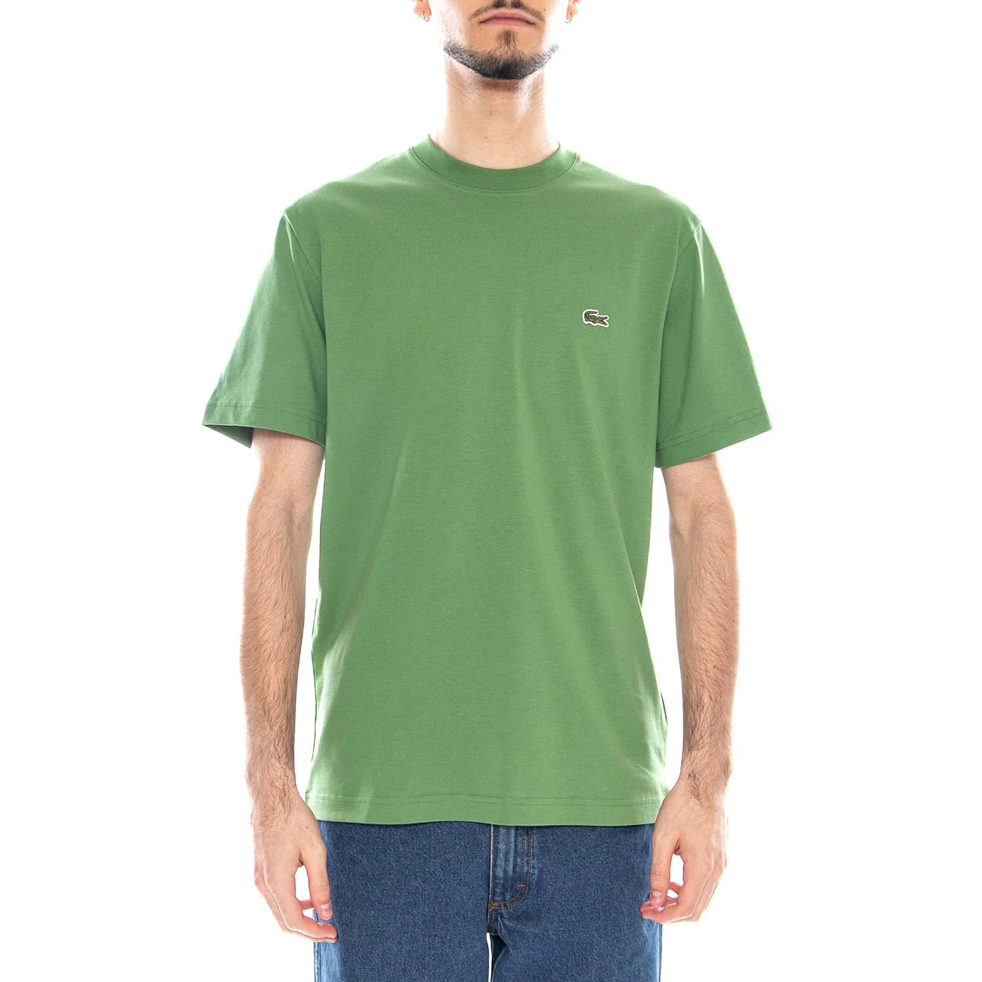 T-Shirt - Maglietta Girocollo Lacoste Uomo Verde  Uomo LACOSTE - Image 2