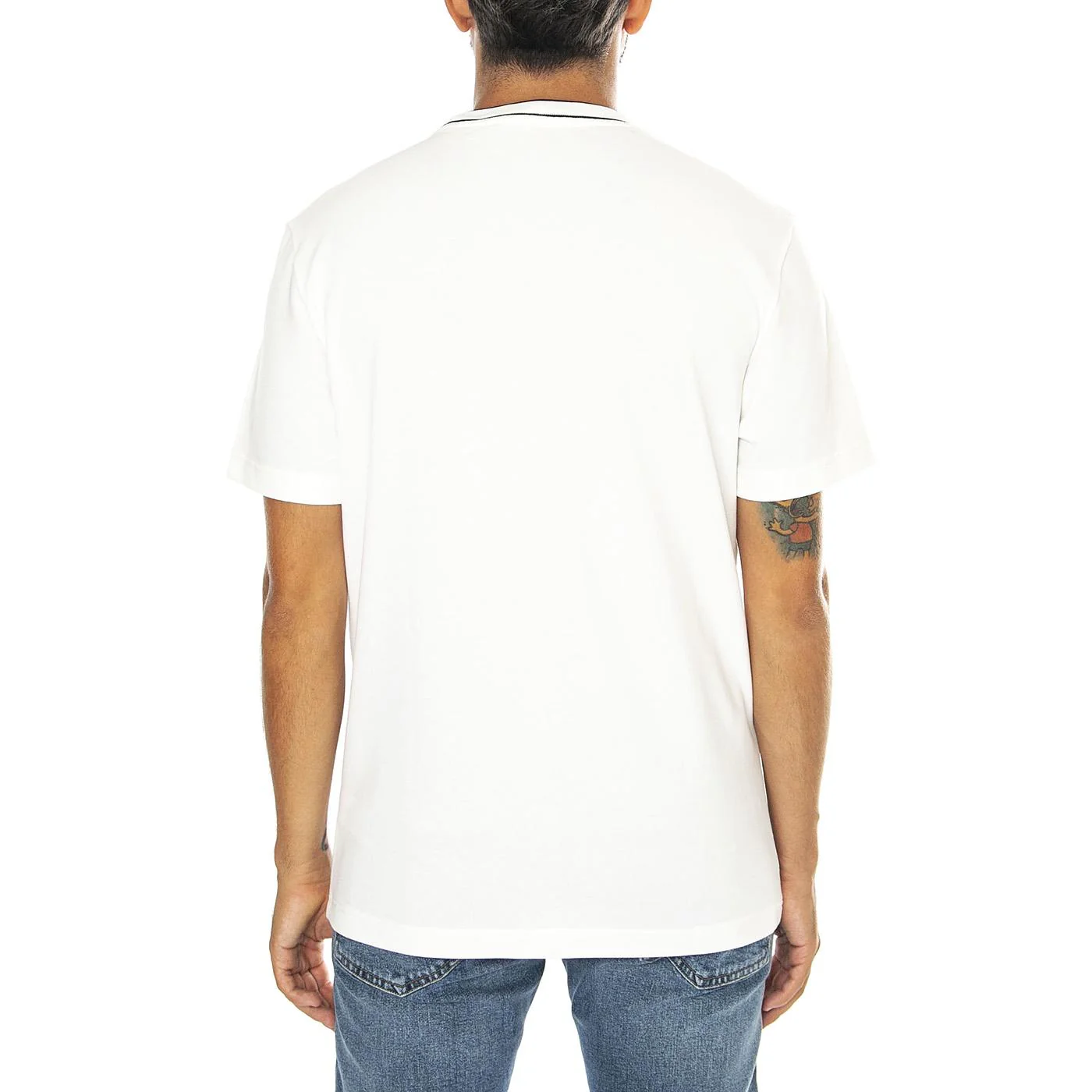 T-Shirt TH8174-70V - Maglietta Girocollo Uomo Bianca  Uomo LACOSTE - Image 3