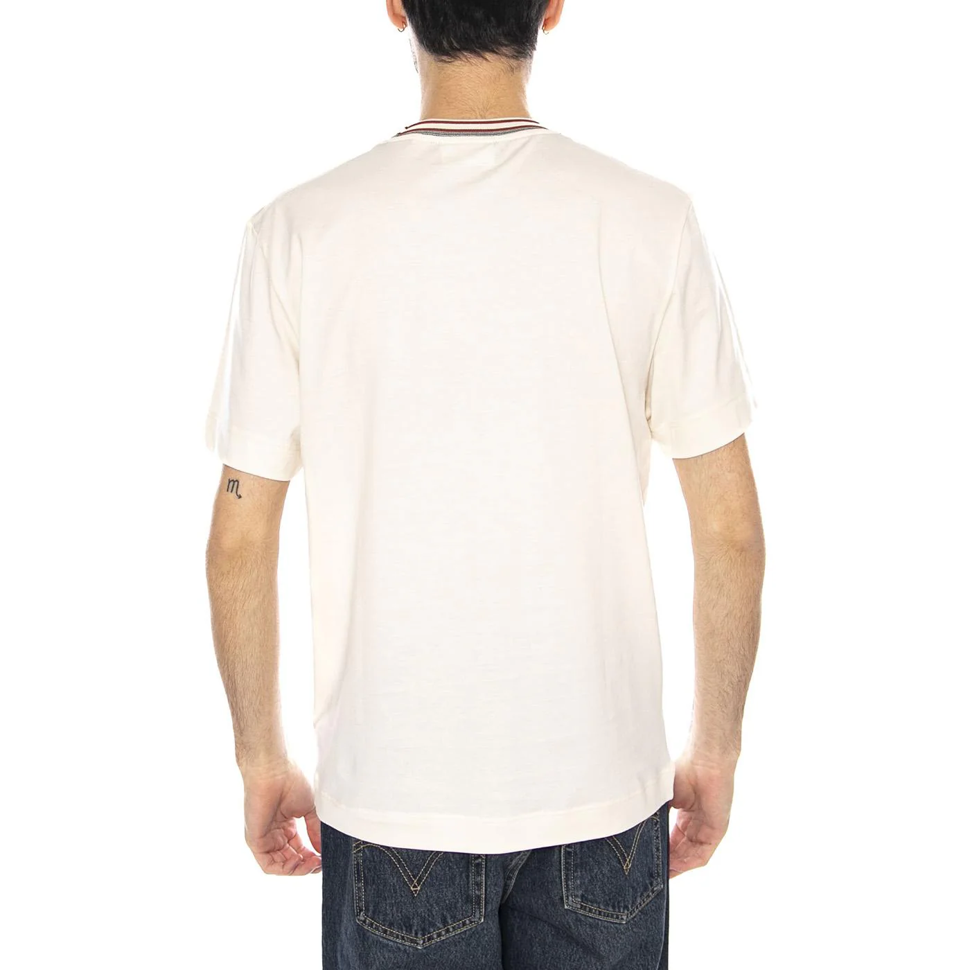 T-Shirt XFJ -- Maglietta Uomo Girocollo Bianca Uomo LACOSTE - Image 3