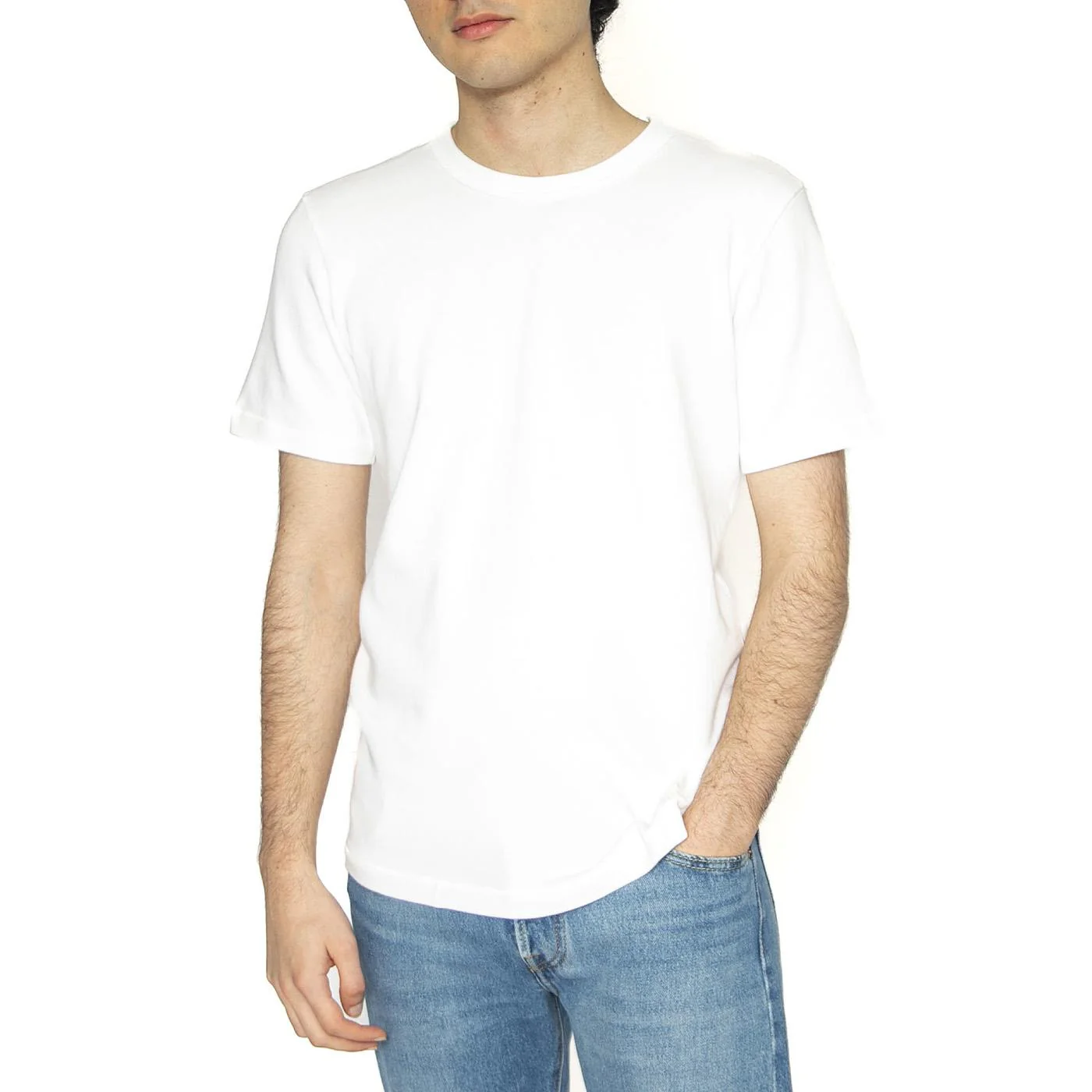 101 Core Tee Bright White - Maglietta Girocollo Uomo Bianca Uomo LEE