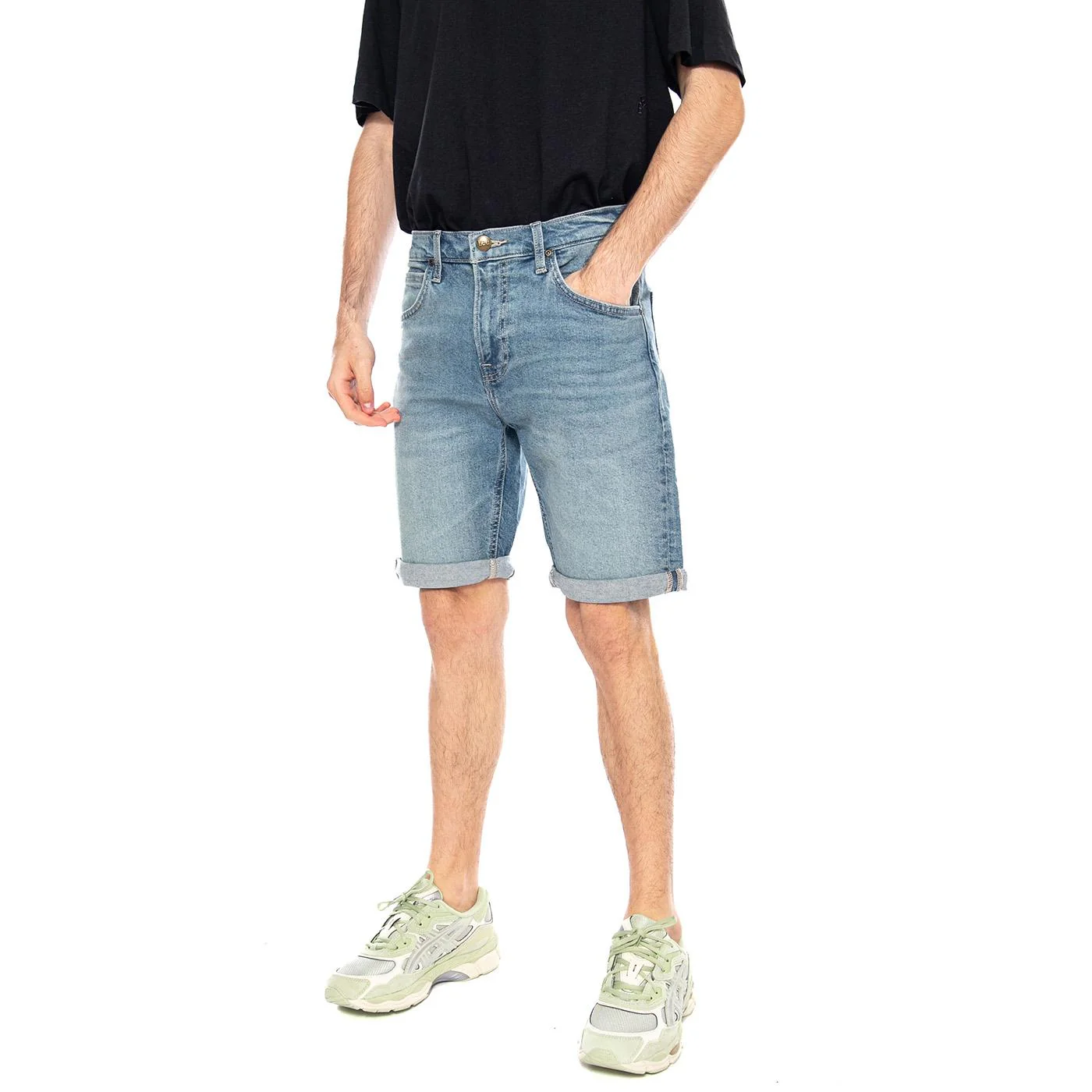 5 Pocket Short Blue - Bermuda Denim Jeans Uomo Blu Uomo LEE