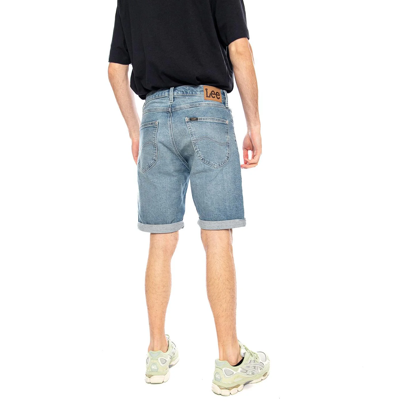 5 Pocket Short Blue - Bermuda Denim Jeans Uomo Blu Uomo LEE - Image 3