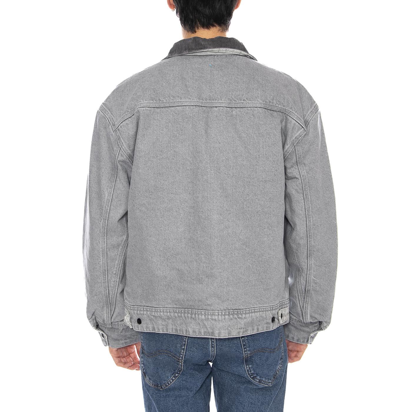 91U Utility Jacket Geminy Grey - Giacca Denim Jeans Uomo Grigia Uomo LEE - Image 3