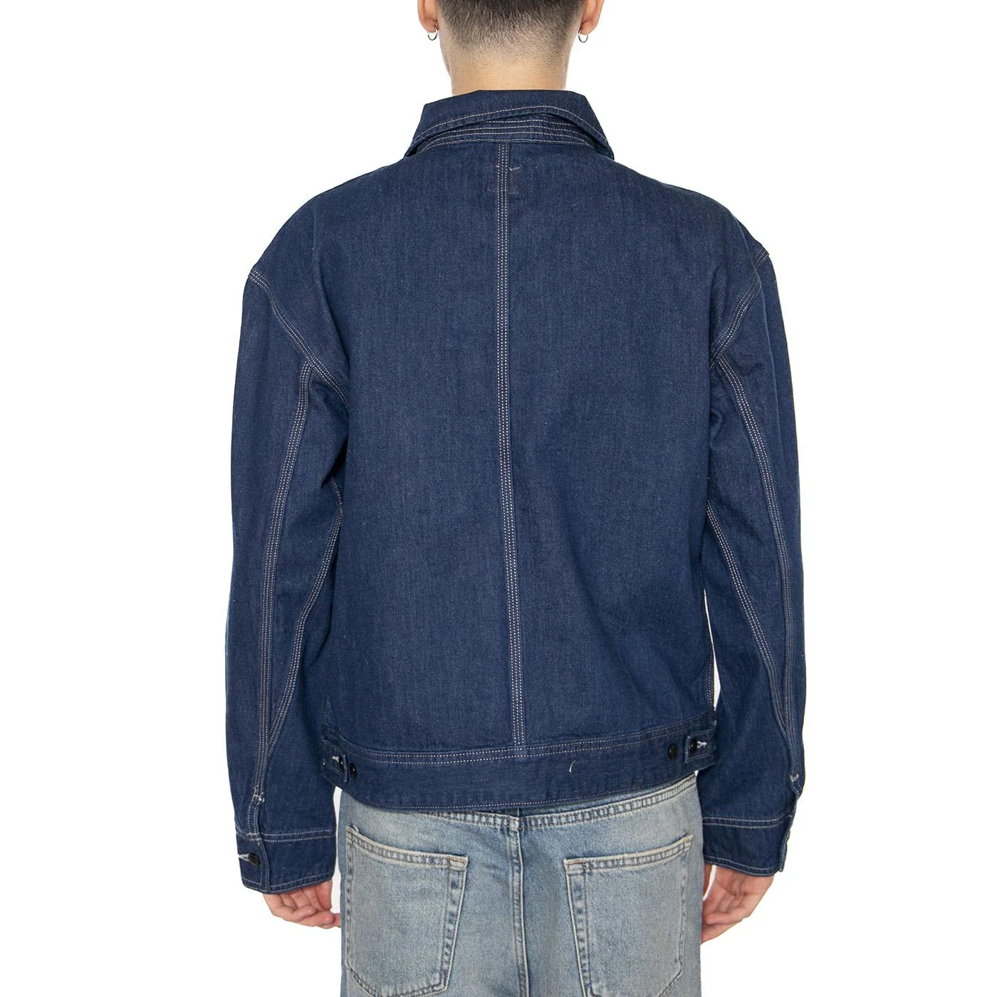 91W Workwear Jacket Rinse - Giacca Denim Jeans Uomo Blu Uomo LEE - Image 3