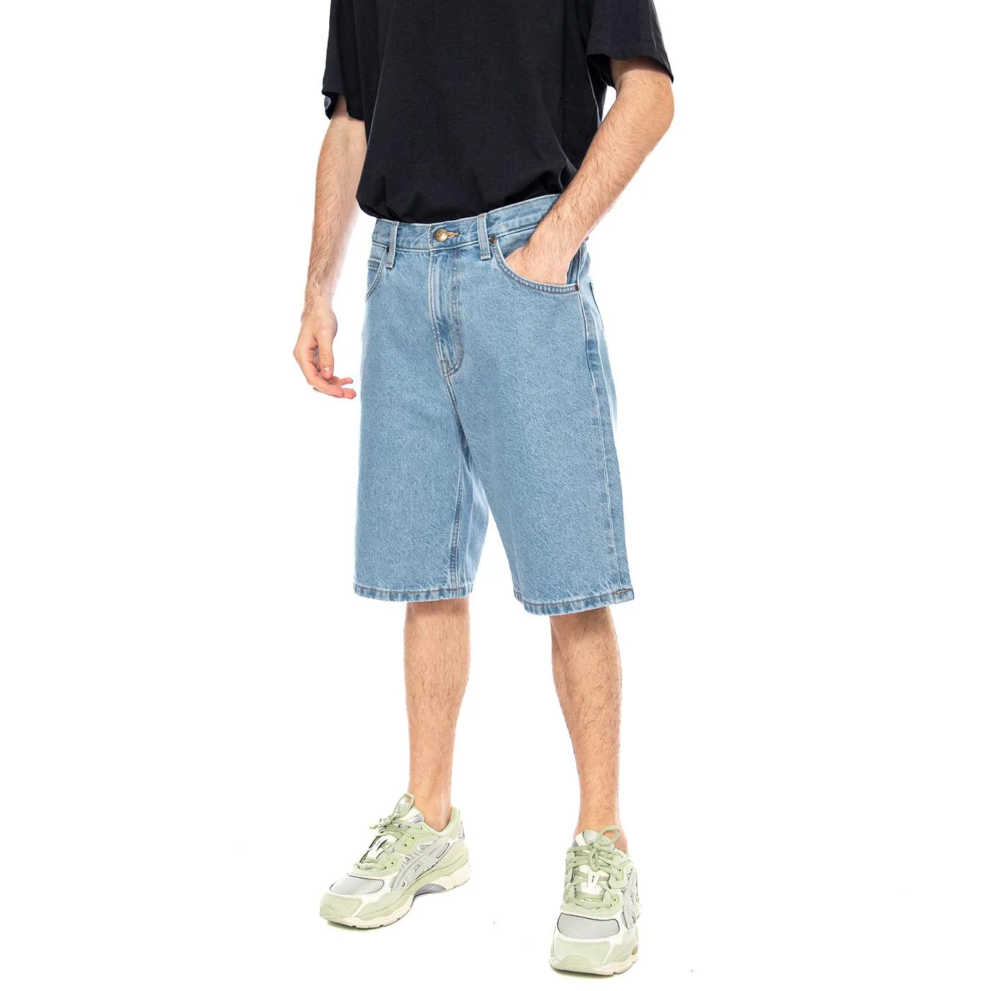 ASHER SHORT MITCH Blue - Bermuda Denim Jeans Uomo Blu Uomo LEE