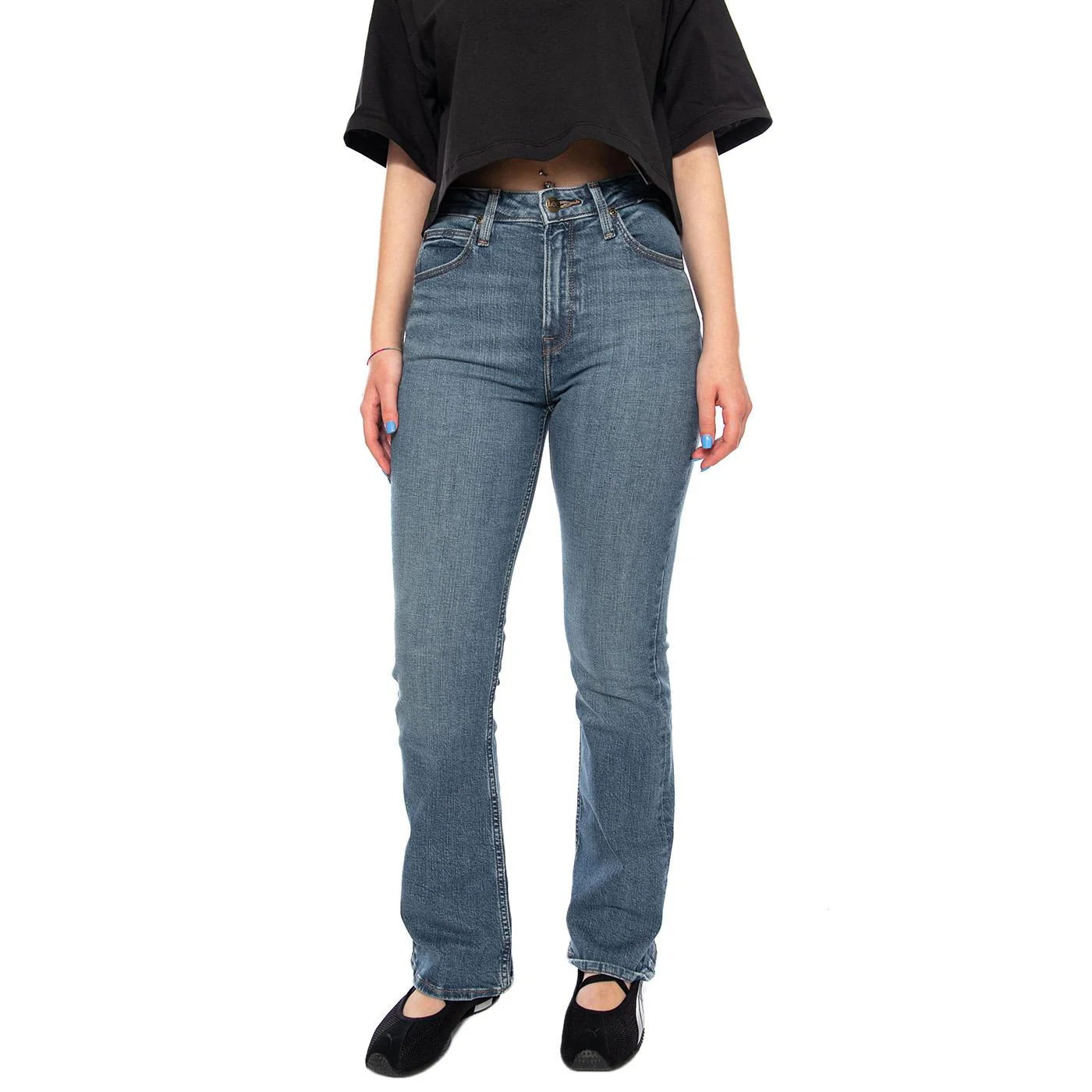 BREESE BOOT VALIANT BLUE - Pantaloni Denim Jeans Donna Blu Donna LEE