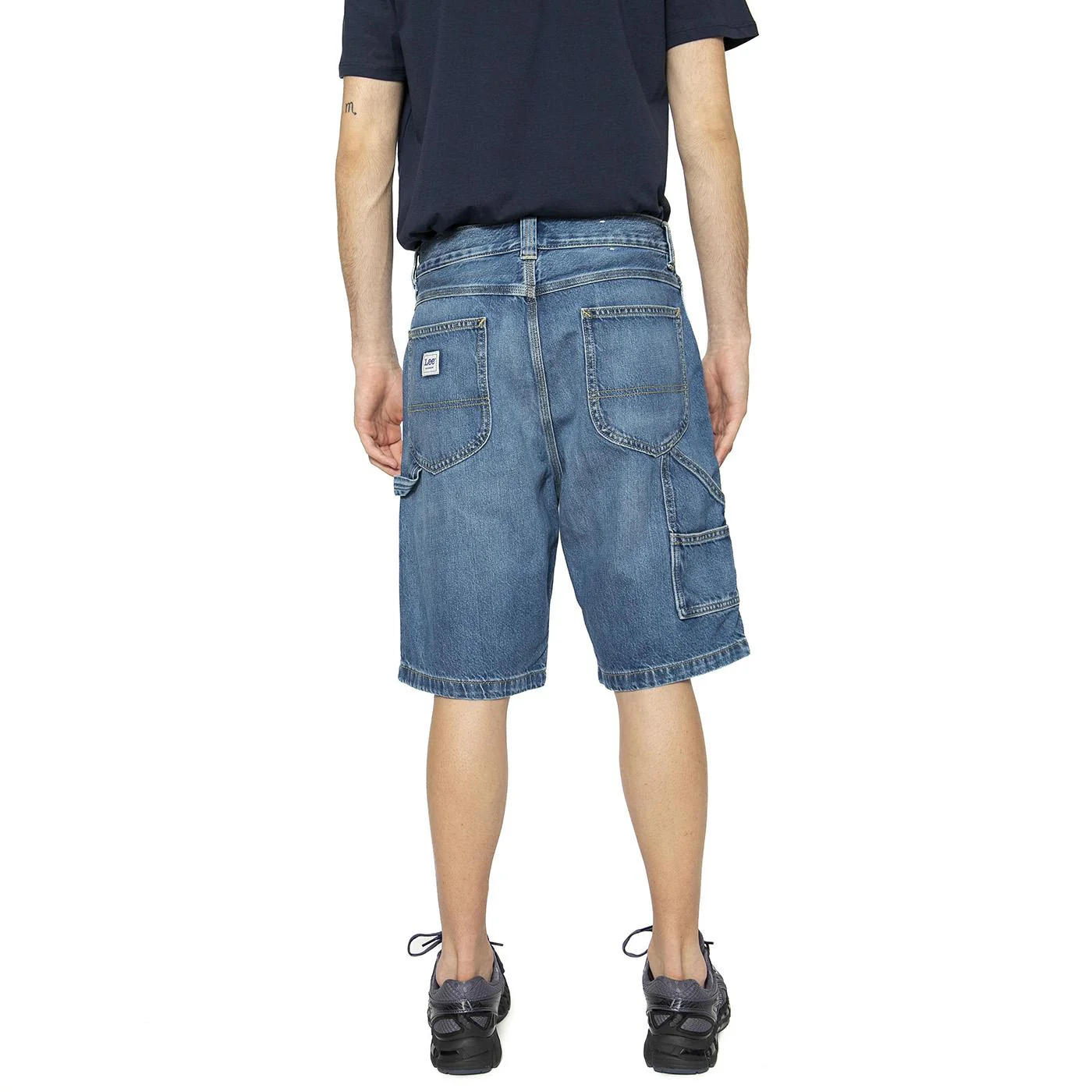 DBL Knee Carpenter Short Raven - Bermuda Uomo Blu Uomo LEE - Image 3