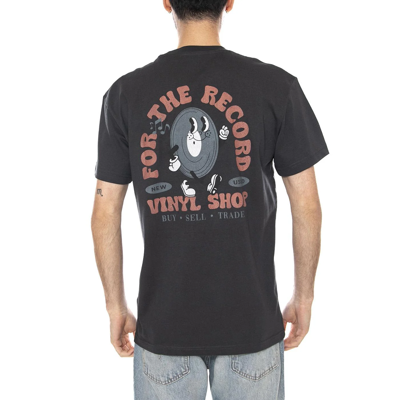 LEE VINYL TEE WASHED BLACK - Maglietta Girocollo Uomo Nera Uomo LEE - Image 3