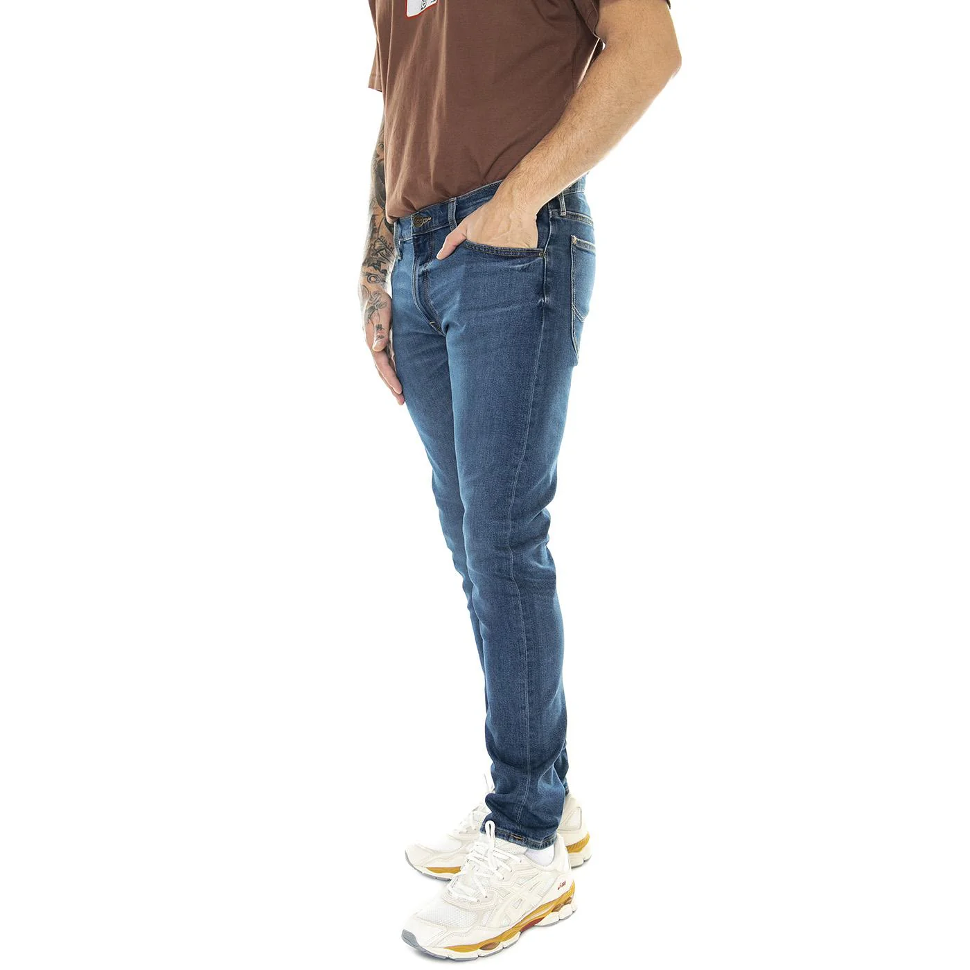 Luke Peace Train Denim Jeans - Pantaloni Denim Jeans Uomo Blu Uomo LEE