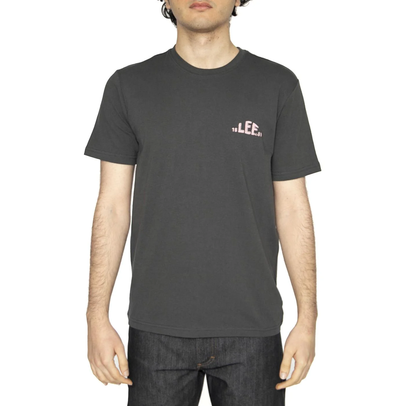 Regular Logo Tee Washed Black - Maglietta Girocollo Uomo Nera Uomo LEE - Image 2