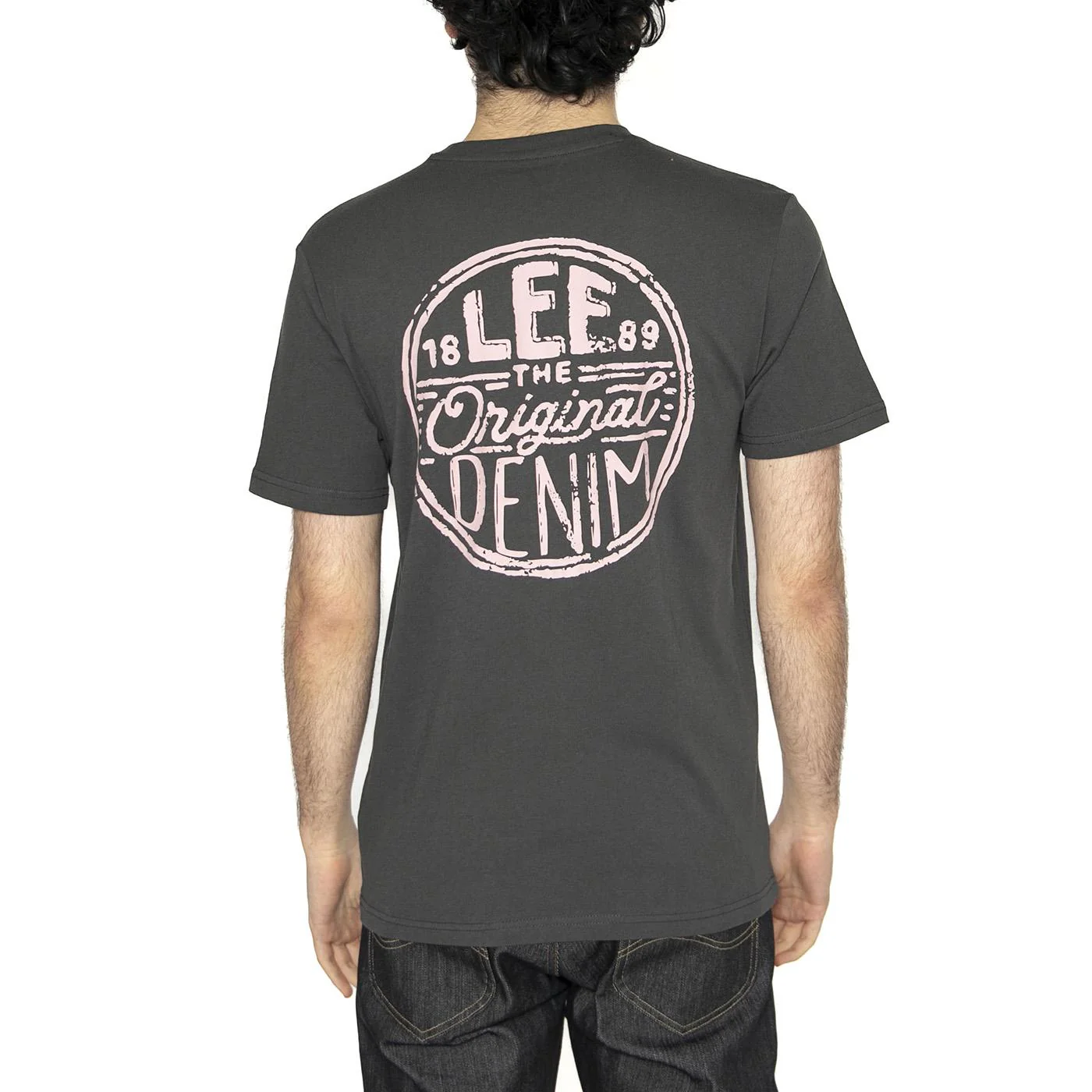 Regular Logo Tee Washed Black - Maglietta Girocollo Uomo Nera Uomo LEE - Image 3