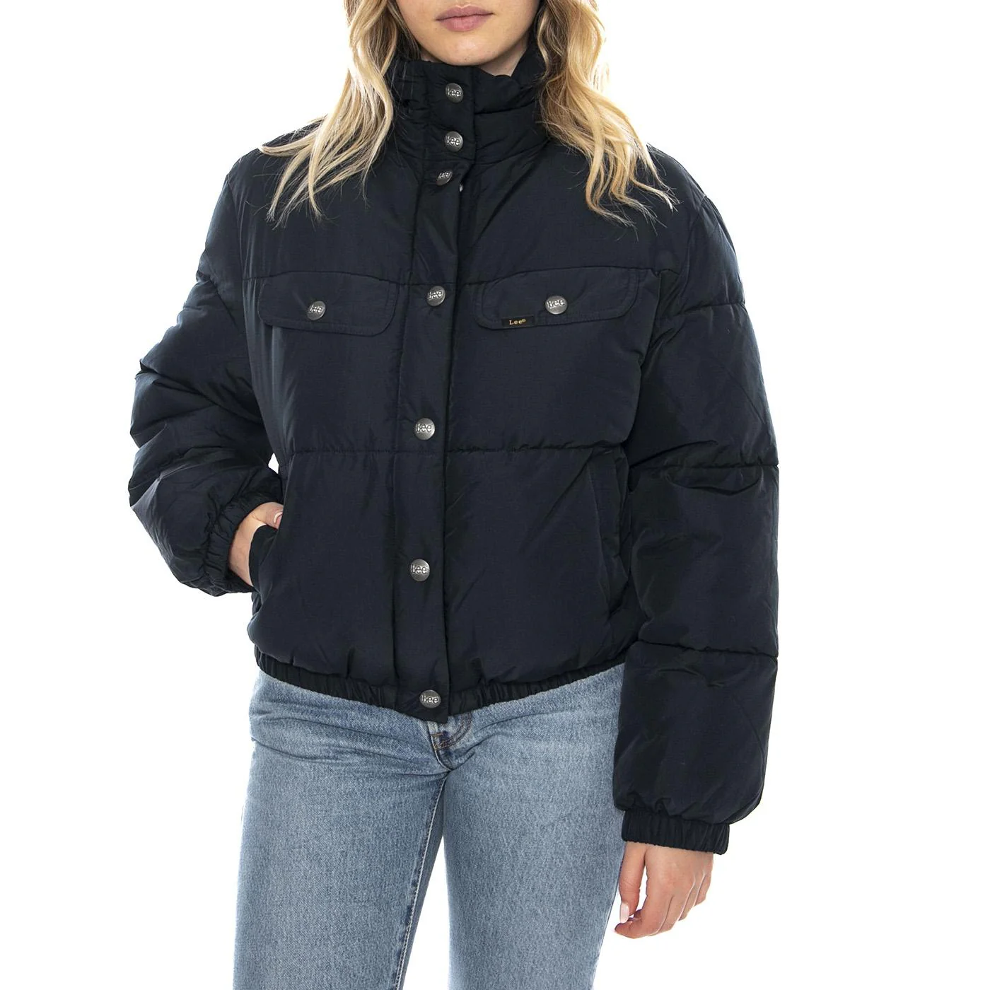 Rider Puffer Jacket Black -- Giacca Piumino Donna Nero Donna LEE