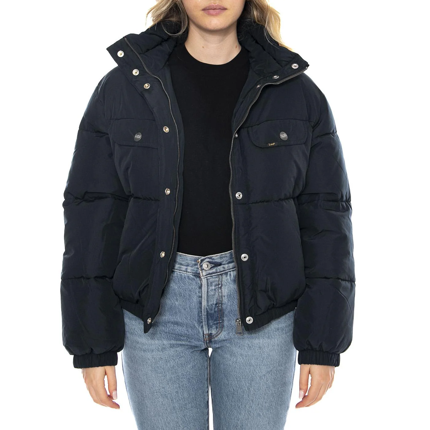 Rider Puffer Jacket Black -- Giacca Piumino Donna Nero Donna LEE - Image 2