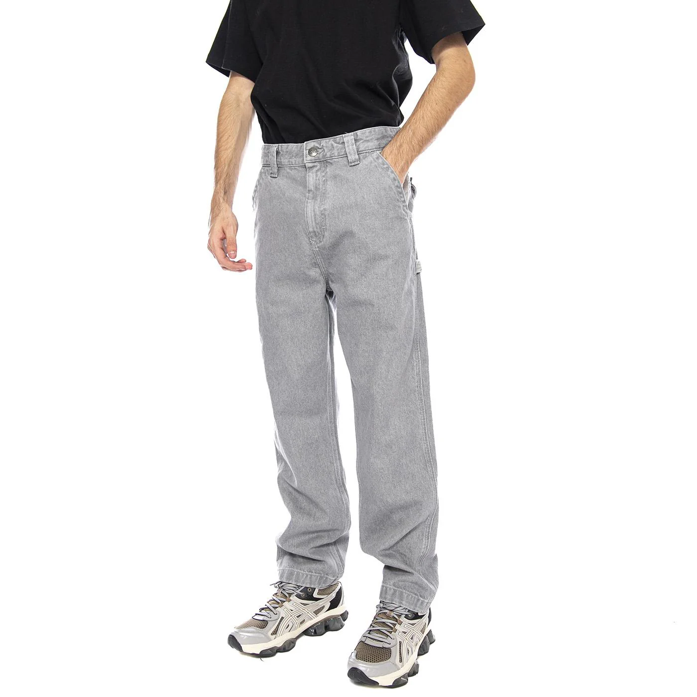 Slouchy Straight Carpenter Gemini Grey - Pantaloni Denim Jeans Uomo Grigi Uomo LEE