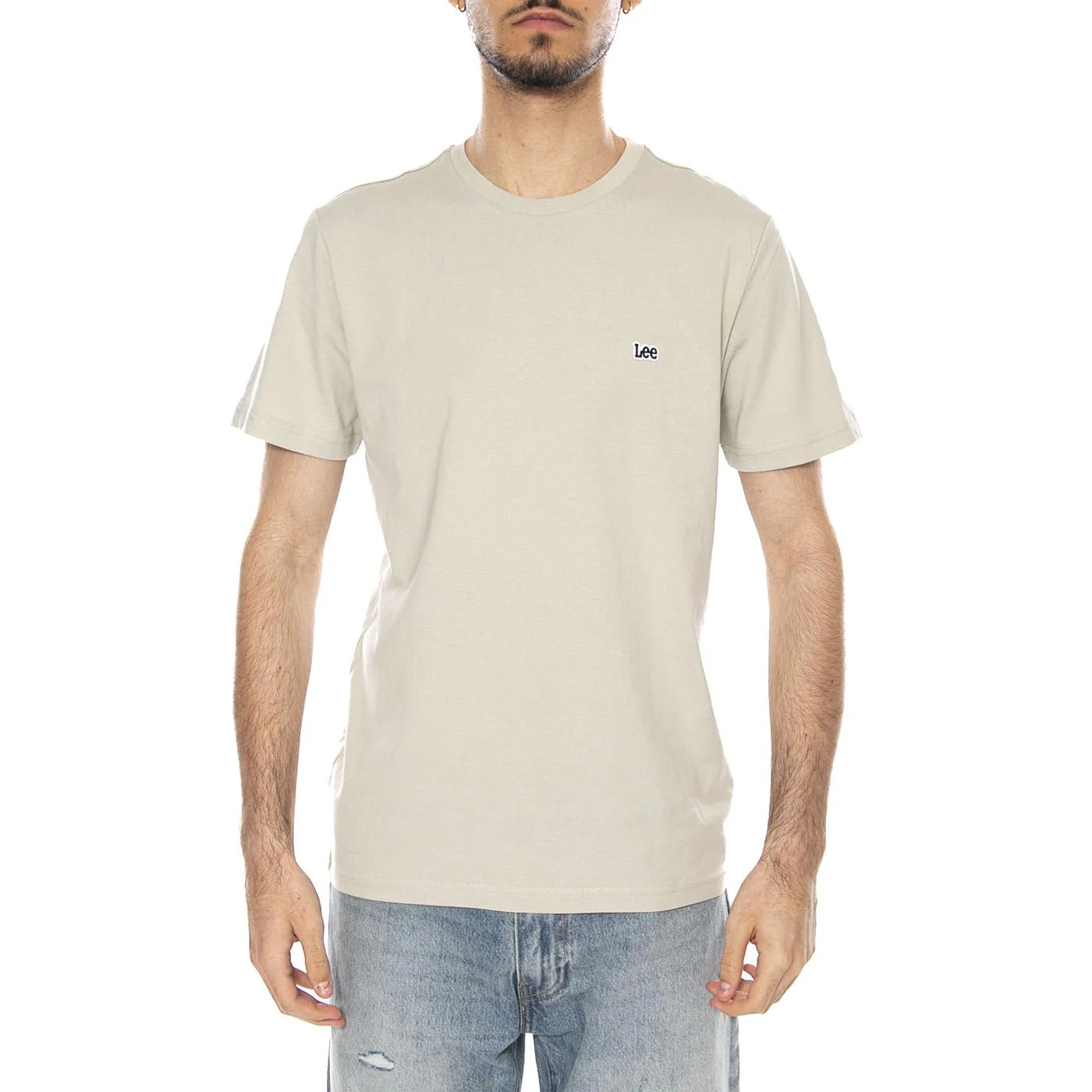 SS PATCH LOGO TEE COVE BEIGE - Maglietta Girocollo Uomo Beige Uomo LEE - Image 2