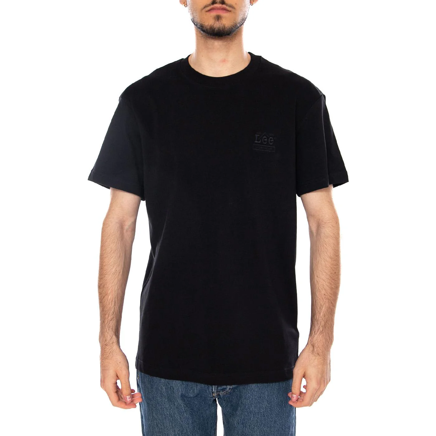 WORKWEAR ESS TEE BLACK - Maglietta Girocollo Uomo Nera Uomo LEE - Image 2