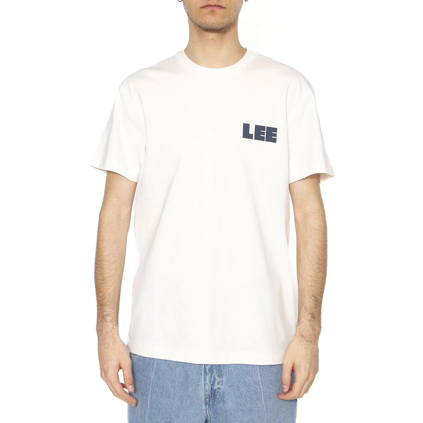 WW Graphic Tee Ecru - Maglietta Girocollo Uomo Bianca Uomo LEE - Image 2