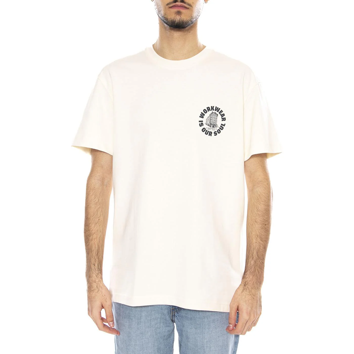 WW Graphic Tee -- Maglietta Uomo Ecru Uomo LEE - Image 2