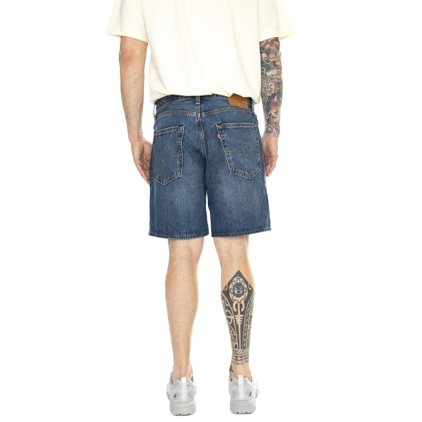468 Stay Loose Shorts Picnic&Friends Dark Indigo Worn In - Bermuda Denim Jeans Uomo Blu Uomo LEVIS - Image 3
