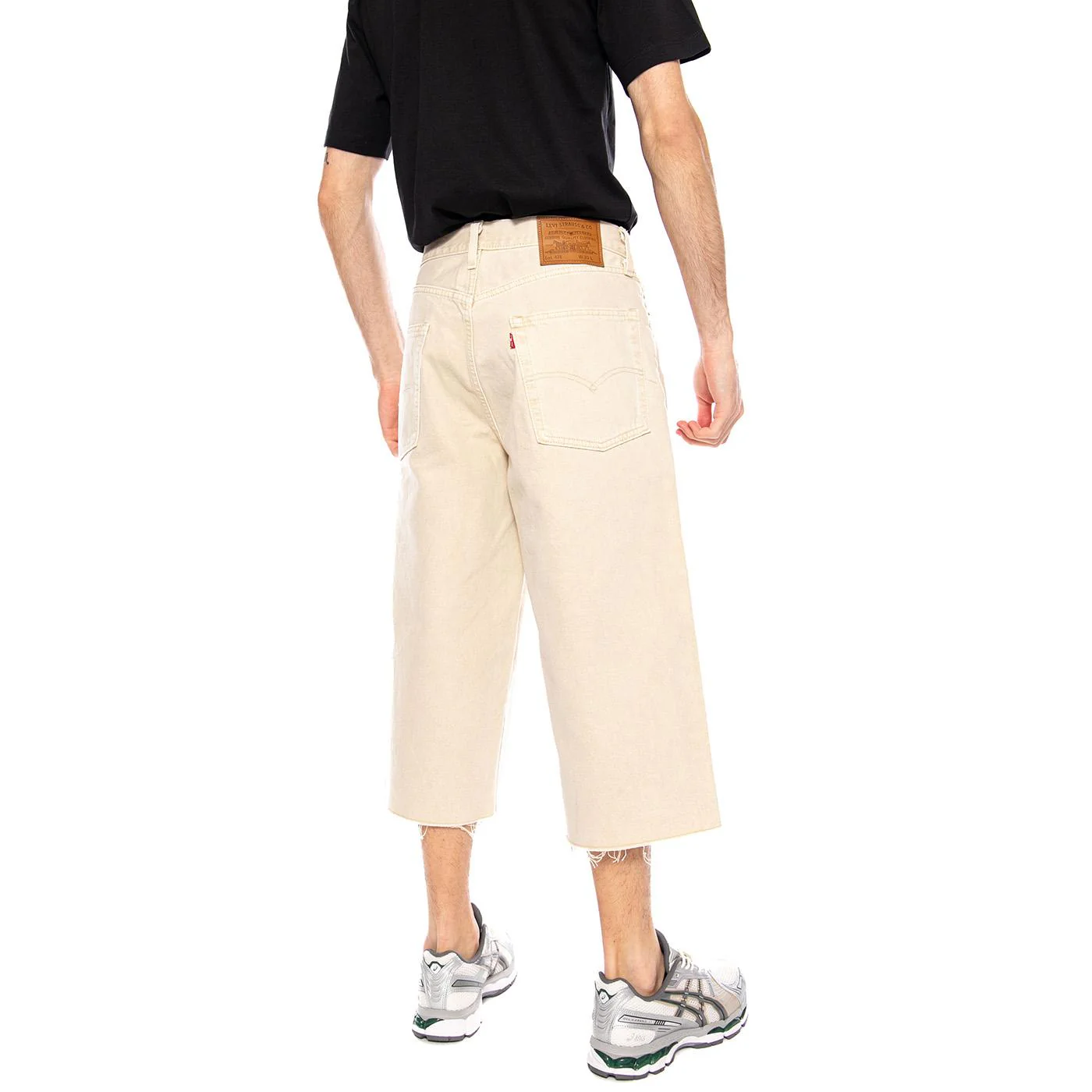 478 Baggy Capri - Ecru Goods White - Pantaloni Uomo Crema Uomo LEVIS - Image 3