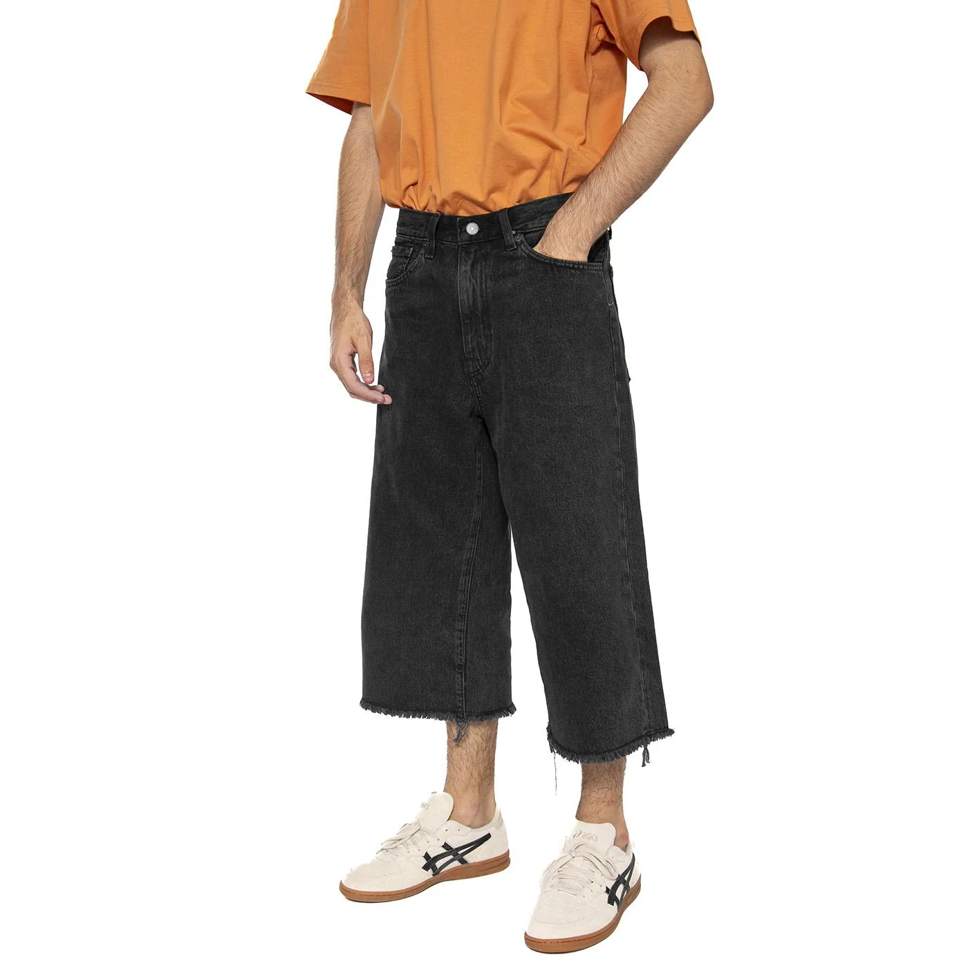 Autunno / Inverno - 478 Baggy Capri Just Business Black - Pantaloni Uomo Neri Uomo LEVIS