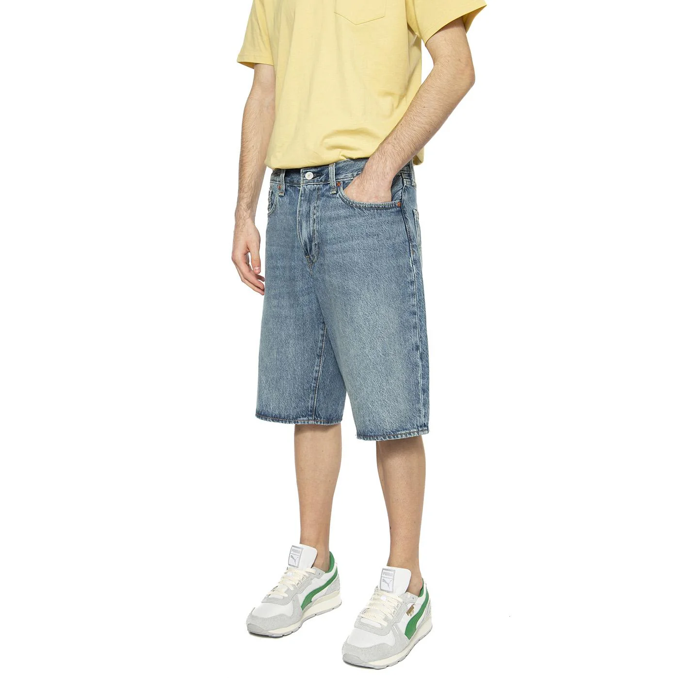 478 Baggy Short My Frequency - Bermuda Denim Jeans Uomo Blu Uomo LEVIS